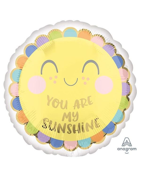 Sweet Baby You Are My Sunshine Balloon - 18&quot; Foil