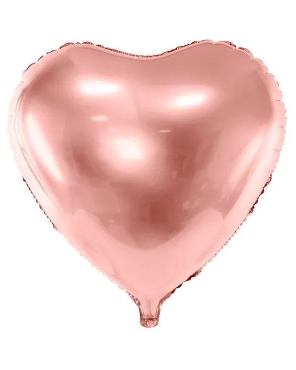 Metallic Rose Gold Heart Balloon - 18&quot; Foil