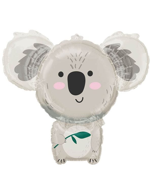 Get Wild Koala Super Shape Foil Balloon 71cm x 63cm