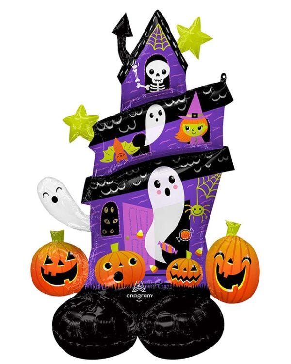 Haunted House Air Fill AirLoonz Balloon - 50&quot; Foil