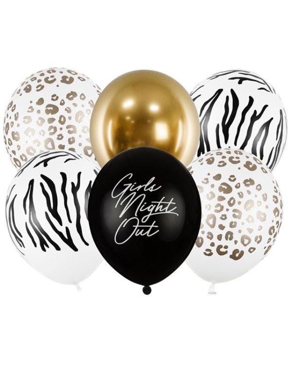 Girls Night Out Balloons - 12&quot; Latex (6pcs)