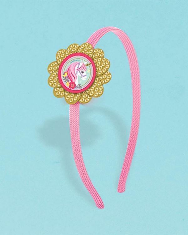 Magical Unicorn Sequin &amp; Felt Charm Headband
