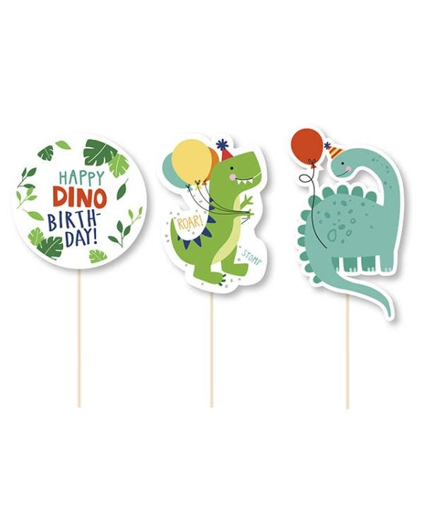 Dinomite Party Cake Candles (3pk)