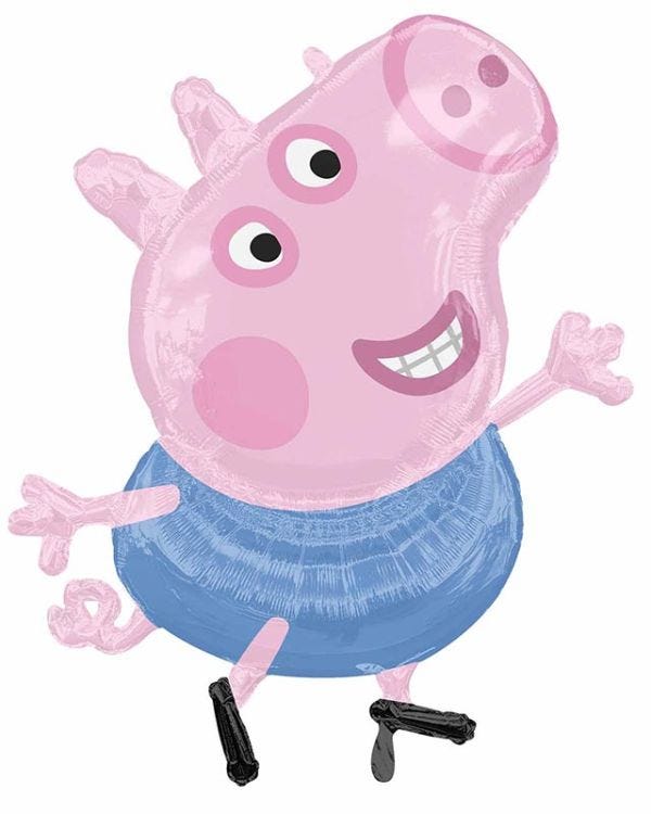 Peppa Pig George Supershape Balloon - 24&quot; x 20&quot; Foil