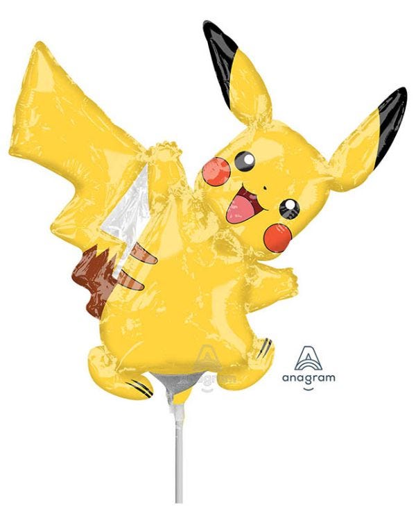 Pokemon Pikachu Mini Air-fill (Uninflated)