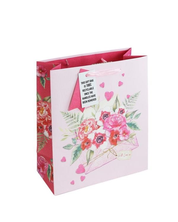 Love Letter Medium Gift Bag - 25.5cm x 21.5cm