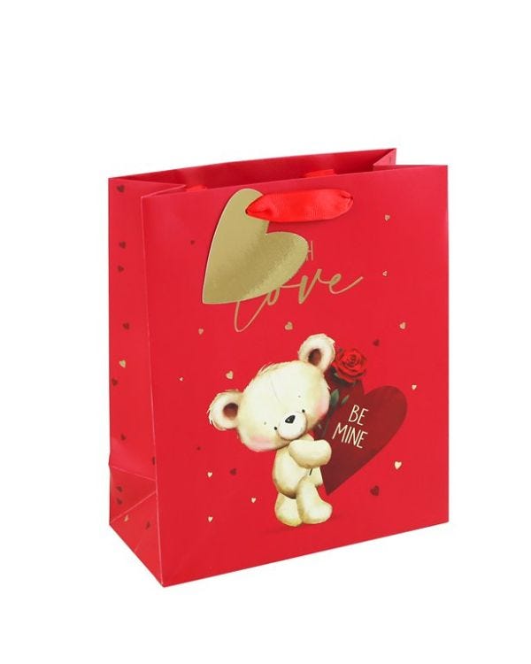 Cute Bear Medium Gift Bag - 25.5cm x 21.5cm