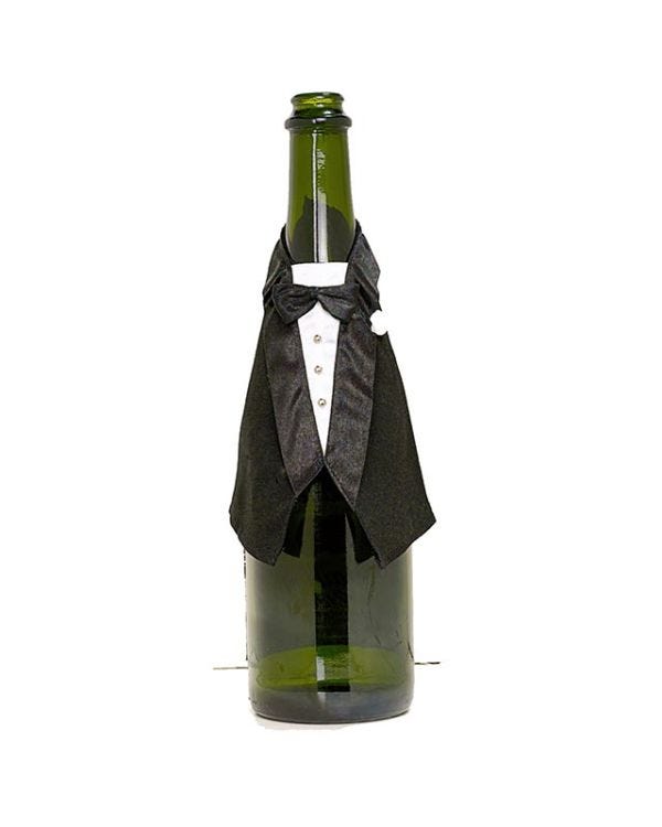 Tuxedo Bottle Jacket Wrap