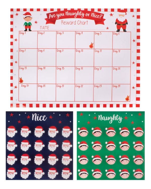 Santa&#039;s Naughty Or Nice Chart