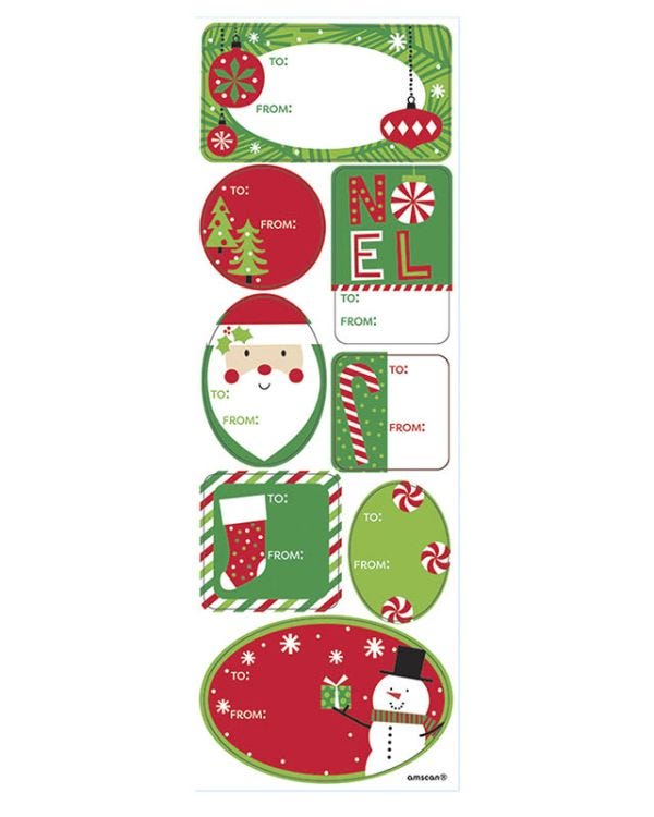 Christmas Adhesive Gift Labels (48pk)