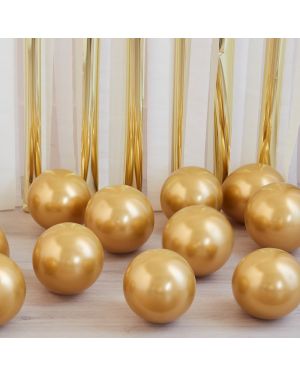 Gold Chrome Balloons - 5&quot; Latex (40pk)