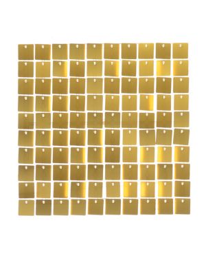 Gold Sequin Acrylic Backed Wall Panel - 30cm x 30cm