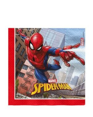 Spiderman Crime Fighter Paper Napkins - 33cm (20pk)