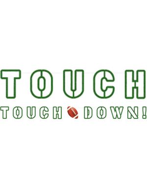 Touchdown Letter Banner - 1.8m
