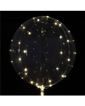 Crystal Clearz White LED Balloon - 18&quot;