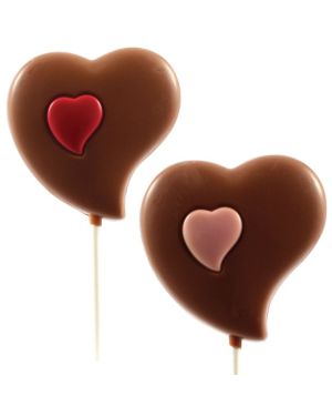 Belgian Chocolate Heart Lollipop