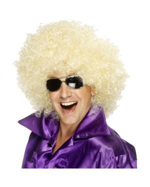 Mega Huge Blonde Afro Wig