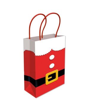 Santa Suit Paper Gift Bag - 22cm
