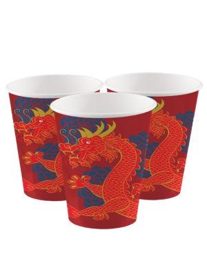 Chinese New Year Paper Cups - 250ml (8pk)
