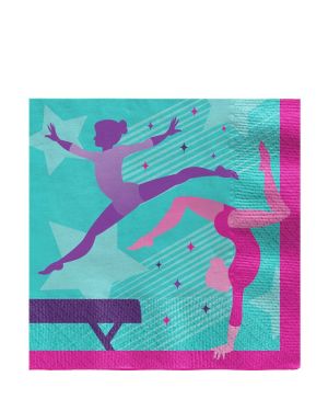 Gymnastics Party Paper Napkins - 33cm (16pk)