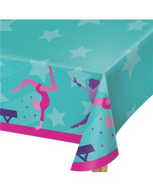 Gymnastics Party Paper Table Cover - 1.3m x 2.6m
