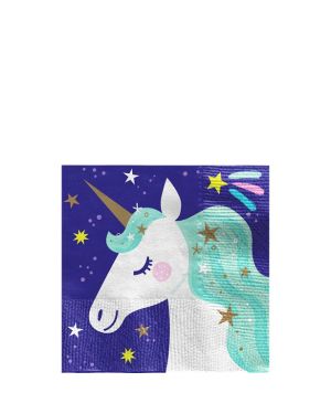 Unicorn Galaxy Beverage Napkins - 25cm (16pk)