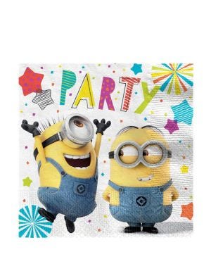 Minions Paper Napkins - 33cm (16pk)