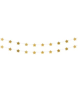 Gold Star Foil Garland - 3.6m
