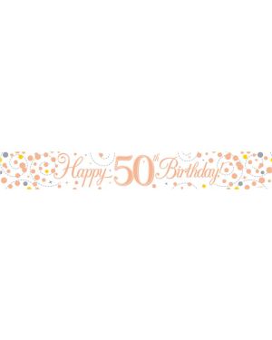 Sparkling Fizz &#039;Happy 50th Birthday&#039; Banner - 2.7m
