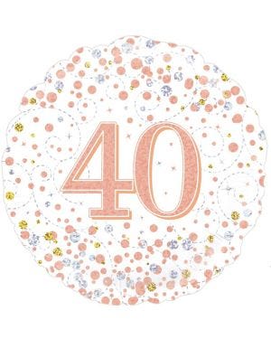 Sparkling Fizz 40th Foil Balloon - 18&quot;