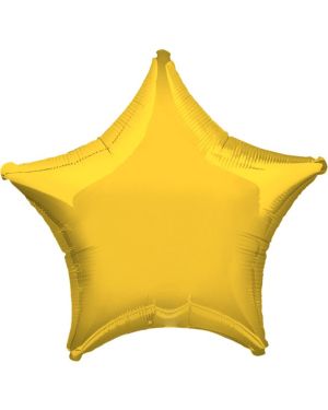 Yellow Star Balloon - 19&quot; Foil