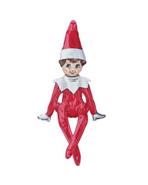 Sitting Naughty Elf Balloon - 29&quot; Foil