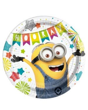Minions Paper Plates - 23cm (8pk)