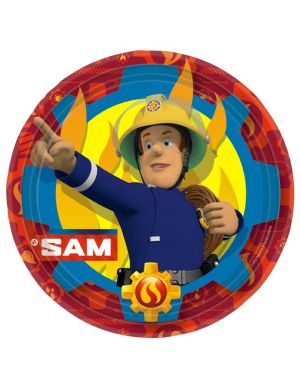 Fireman Sam Paper Plates - 23cm (8pk)