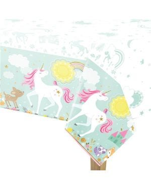 Magical Unicorn Plastic Table Cover - 1.2m x 1.8m