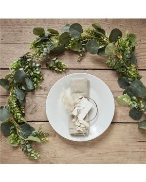 Botanical Foliage Artificial Garland with Lights - 1.8m