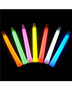 6&quot; Glowstick Asst Colours with Lanyard String