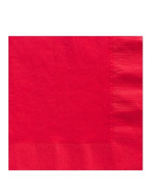 Red Paper Napkins - 33cm (50pk)
