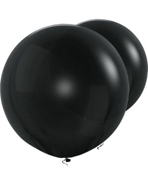 Black Giant Balloons - 36&quot; Latex (2pk)