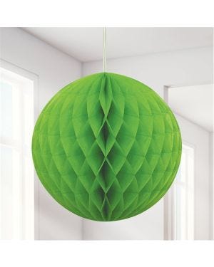 Lime Green Honeycomb Ball Decoration - 20cm