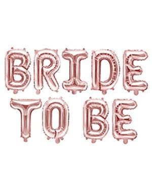 Rose Gold Bride To Be Balloon Bunting - 16&quot; Foil