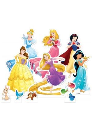Disney Dream Big Princess Table Toppers Cardboard Cutouts (10pk)