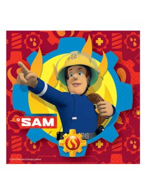 Fireman Sam Paper Napkins - 33cm (16pk)