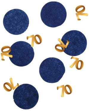 Navy &amp; Gold 70 Confetti (25g)